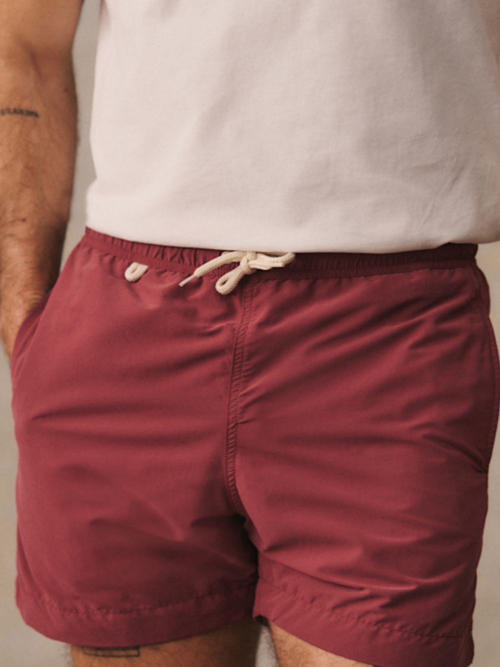 NWT OCTOBRE ROB SWIM SHORT RUST